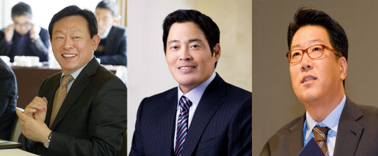 신동빈 회장이 지난해 78억원의 급여를 수령, 유통업계 오너일가 중 가장 많은 급여를 받은 것으로 나타났다. (왼쪽부터) 신동빈 롯데그룹 회장, 정용진 신세계그룹 부회장, 정지선 현대백화점그룹 회장. <각사 제공>